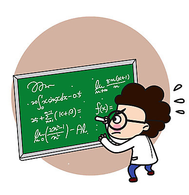 전신 캐릭터 남자 스티커 일러스트 직업캐릭터 실험 한명 서기 성인 칠판 기록 과학자 분필 공식 일러캐릭터 AI파일 직업 1 과학 모션 사람 초크 학자 파일형식 벡터