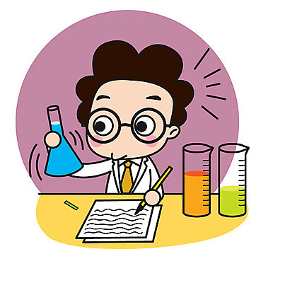 캐릭터 남자 종이 스티커 일러스트 직업캐릭터 실험 한명 앉기 상반신 성인 기록 화학 과학자 비커 일러캐릭터 AI파일 직업 1 과학 모션 실험기구 사람 학자 파일형식 벡터