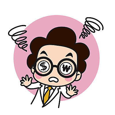 캐릭터 남자 스티커 일러스트 직업캐릭터 한명 서기 상반신 성인 달러 원화 과학자 환율 일러캐릭터 AI파일 직업 1 과학 돈 모션 사람 경제 학자 파일형식 벡터