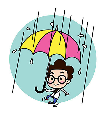 전신 캐릭터 남자 스티커 일러스트 우산 직업캐릭터 한명 서기 들기 성인 비 과학자 일러캐릭터 AI파일 자연요소 직업 1 과학 모션 날씨 사람 학자 파일형식 벡터