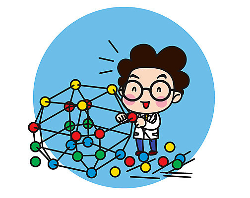 전신 캐릭터 남자 스티커 일러스트 직업캐릭터 한명 서기 웃음 성인 과학자 조립 분자구조 분자구조모형 일러캐릭터 AI파일 직업 1 과학 모션 표정 사람 모형 학자 파일형식 벡터