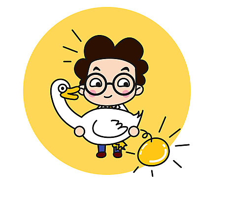 전신 캐릭터 남자 스티커 일러스트 직업캐릭터 한명 서기 성인 과학자 황금알 거위 흐뭇 일러캐릭터 AI파일 직업 1 과학 컨셉 모션 조류 사람 알 학자 파일형식 벡터