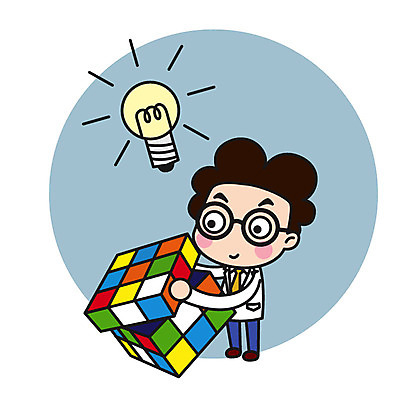 전신 캐릭터 남자 스티커 일러스트 전구 아이디어 직업캐릭터 한명 서기 성인 과학자 큐브 일러캐릭터 AI파일 직업 1 과학 컨셉 모션 사람 학자 파일형식 벡터