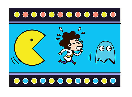 전신 캐릭터 남자 스티커 일러스트 직업캐릭터 한명 성인 달리기 게임 과학자 일러캐릭터 AI파일 직업 1 과학 모션 놀이 사람 학자 파일형식 벡터