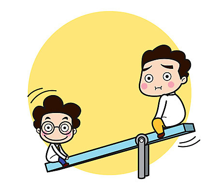 전신 캐릭터 남자 스티커 일러스트 직업캐릭터 한명 앉기 성인 중앙 무게 과학자 시소 일러캐릭터 AI파일 직업 1 과학 모션 사람 놀이기구 학자 파일형식 벡터