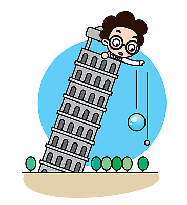 캐릭터 남자 스티커 일러스트 직업캐릭터 한명 상반신 성인 과학자 측정 피사의사탑 중력 일러캐릭터 AI파일 직업 1 과학 사람 이탈리아 세계문화유산 학자 파일형식 벡터