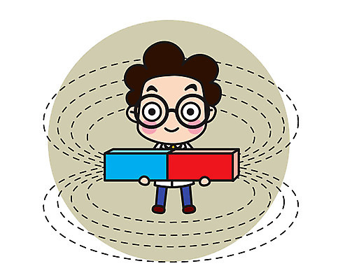 전신 캐릭터 남자 스티커 일러스트 직업캐릭터 한명 서기 들기 성인 과학자 자석 궤적 일러캐릭터 AI파일 직업 1 과학 모션 사람 학자 파일형식 벡터