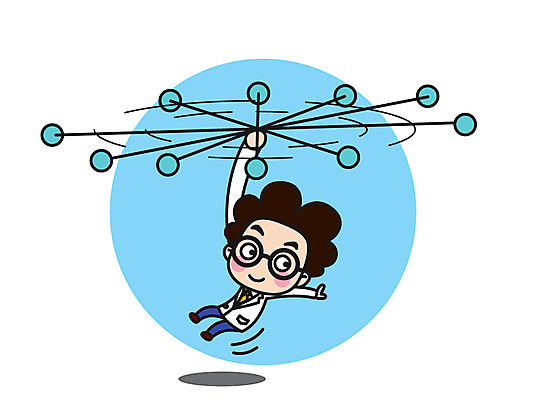 전신 캐릭터 남자 스티커 일러스트 직업캐릭터 한명 성인 과학자 프로펠러 일러캐릭터 AI파일 직업 1 과학 사람 학자 파일형식 벡터