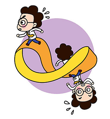 전신 캐릭터 남자 스티커 일러스트 직업캐릭터 상반신 성인 세명 공간 과학자 뫼비우스의띠 일러캐릭터 AI파일 직업 과학 사람 학자 파일형식 벡터