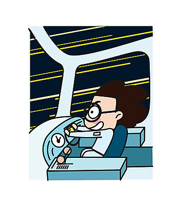 캐릭터 남자 스티커 일러스트 직업캐릭터 한명 앉기 상반신 성인 우주 운전 우주선 과학자 속도 일러캐릭터 AI파일 직업 1 과학 모션 사람 학자 파일형식 벡터