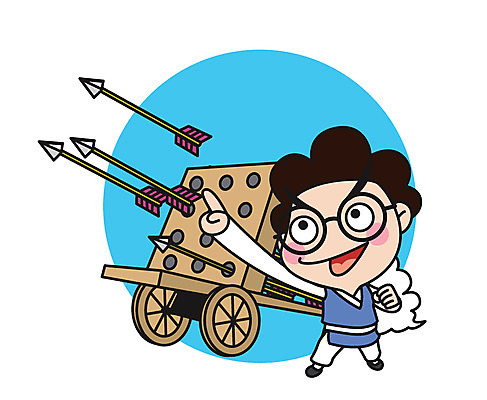 전신 캐릭터 남자 스티커 일러스트 직업캐릭터 한명 서기 성인 로켓 발사 과학자 신기전 일러캐릭터 AI파일 직업 1 무기 과학 모션 사람 학자 파일형식 벡터