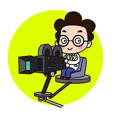 전신 캐릭터 남자 스티커 일러스트 직업캐릭터 한명 앉기 성인 카메라 과학자 영화촬영 일러캐릭터 AI파일 직업 1 과학 모션 사람 전자제품 촬영 학자 파일형식 벡터