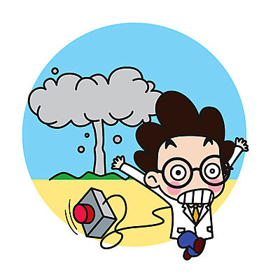 전신 구름 캐릭터 남자 스티커 일러스트 직업캐릭터 한명 성인 버섯 놀람 폭발 과학자 스위치 일러캐릭터 AI파일 자연요소 직업 1 감정 과학 표정 사람 학자 파일형식 벡터