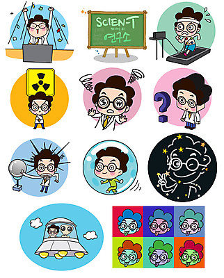 캐릭터 남자 스티커 일러스트 공 성공 직업캐릭터 실험 여러명 성인 노트북 세트 컬러풀 달리기 외계인 물음표 과학자 UFO 방사능 센서 일러캐릭터 AI파일 직업 기호 컬러 과학 다수 컨셉 모션 사람 전자제품 미확인물체 학자 파일형식 벡터