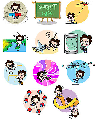 캐릭터 남자 스티커 일러스트 직업캐릭터 여러명 성인 세트 스케이트보드 실전화기 과학자 원자 팽이 자석 뫼비우스의띠 드론 미세먼지 일러캐릭터 AI파일 직업 과학 다수 사람 놀이용품 보드_스포츠 먼지 학자 파일형식 벡터