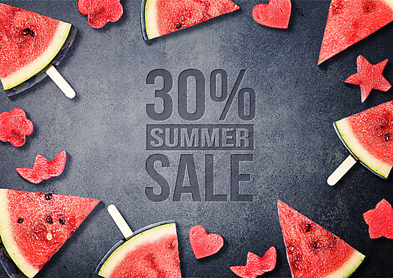 PSD 편집이미지 포스터 조각 여름음식 수박 타이포그라피 사람없음 여름 여름휴가 바캉스 세일 하트 막대기 시원함 제철음식 제철과일 이미지편집 모양 문자 계절 음식 과일 휴가 제철 파일형식 여름_계절