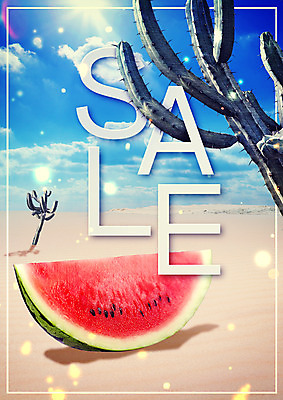 PSD 편집이미지 포스터 하늘 여름음식 수박 선인장 사람없음 여름 여름휴가 바캉스 햇빛 사막 시원함 제철음식 제철과일 이미지편집 식물 계절 음식 과일 휴가 태양 제철 파일형식 여름_계절