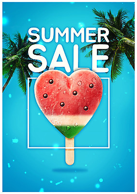 PSD 편집이미지 포스터 아이스크림 여름음식 수박 타이포그라피 사람없음 여름 여름휴가 바캉스 야자수 세일 하트 시원함 막대아이스크림 제철음식 제철과일 이미지편집 모양 나무 문자 계절 음식 과일 휴가 디저트 제철 파일형식 여름_계절