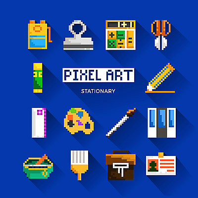 아이콘 서류가방 명함 색연필 집게 사람없음 계산기 붓 딱풀 팔레트 파일 웹아이콘 필통 가위질 연필깎이 픽셀 픽셀아이콘 2D아이콘 AI파일 가방 문구용품 학용품 가위_도구 장비 풀_접착제 파일형식 벡터