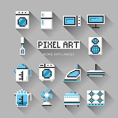 아이콘 조명 사람없음 파란색 인테리어 텔레비전 스피커 가전제품 선풍기 가스레인지 전자레인지 믹서 싱크대 비커 웹아이콘 냉장고 세탁기 다리미 픽셀 픽셀아이콘 2D아이콘 AI파일 디자인 컬러 음향기기 실험기구 전자제품 레인지 개수대 파일형식 벡터