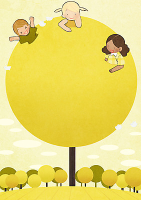 PSD 외국인 나무 구름 여자 남자 지구 어린이 흑인 일러스트 조류 하늘 프레임 상반신 세명 글로벌 프레임일러스트 국내일러스트 자연요소 서양인 식물 동물 사람 인종 파일형식