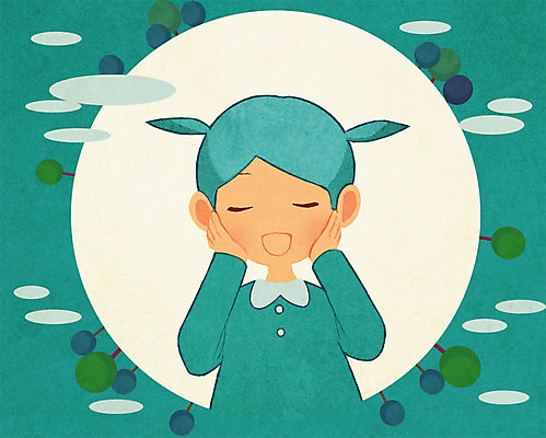 PSD 나무 구름 여자 지구 어린이 일러스트 한명 서기 상반신 세계 글로벌 국내일러스트 자연요소 식물 1 모션 사람 파일형식