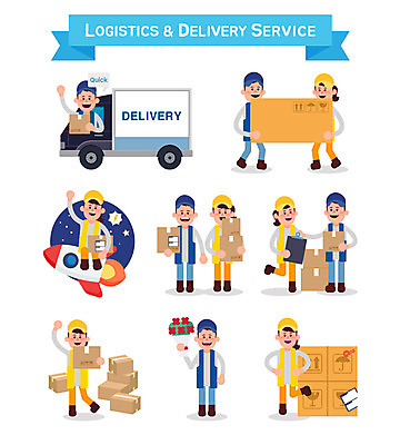 전신 여자 남자 꽃 일러스트 여러명 상반신 성인 우주 트럭 로켓 배송 택배 택배상자 퀵 국내일러스트 AI파일 식물 다수 자동차 사람 상자 운송업 퀵서비스 파일형식 벡터