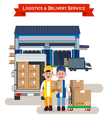 전신 여자 남자 일러스트 서기 성인 두명 트럭 택배기사 배송 창고 택배 택배상자 물류창고 수화물 국내일러스트 AI파일 모션 자동차 사람 상자 운송업 배달원 파일형식 벡터
