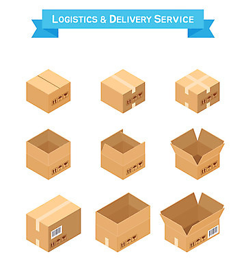 일러스트 사람없음 상자 배송 택배 택배상자 아이소메트릭 국내일러스트 AI파일 운송업 파일형식 벡터