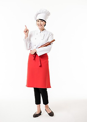 포토 JPG 스튜디오촬영 전신 여자 실내 한명 서기 미소 들기 손짓 성인 앞모습 30대 요리사 한국인 조리복 밀대 제빵사 성인여자한명만 국내포토 직업 1 뷰포인트 유니폼 모션 주방용품 표정 사람 동양인 내부 장년 여자한명만 성인여자만 파일형식