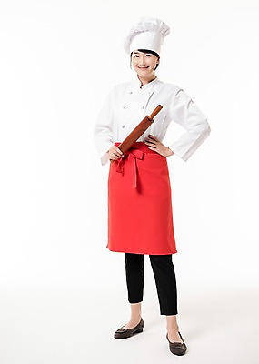 포토 JPG 스튜디오촬영 전신 여자 허리손 실내 한명 서기 미소 들기 성인 앞모습 30대 요리사 한국인 조리복 밀대 제빵사 성인여자한명만 국내포토 직업 1 뷰포인트 포즈 유니폼 모션 주방용품 표정 사람 동양인 내부 장년 여자한명만 성인여자만 파일형식