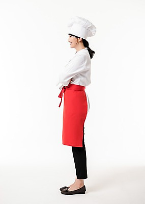 포토 JPG 스튜디오촬영 전신 응시 여자 실내 한명 서기 미소 성인 옆모습 30대 팔짱 요리사 한국인 조리복 제빵사 성인여자한명만 국내포토 직업 1 시선 뷰포인트 유니폼 모션 표정 사람 동양인 내부 장년 여자한명만 성인여자만 파일형식