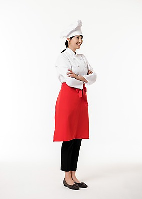 포토 JPG 스튜디오촬영 전신 응시 여자 실내 한명 서기 미소 성인 옆모습 30대 팔짱 요리사 한국인 조리복 제빵사 성인여자한명만 국내포토 직업 1 시선 뷰포인트 유니폼 모션 표정 사람 동양인 내부 장년 여자한명만 성인여자만 파일형식
