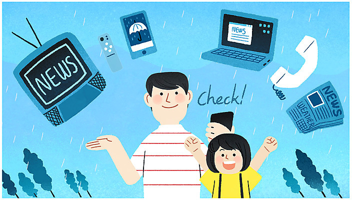 PSD 나무 여자 남자 일러스트 서기 상반신 두명 여름 노트북 스마트폰 텔레비전 비 신문 뉴스 준비 장마 통화 소식_알림 국내일러스트 자연요소 식물 계절 컨셉 모션 날씨 사람 간행물 전자제품 핸드폰 스마트기기 비_날씨 파일형식