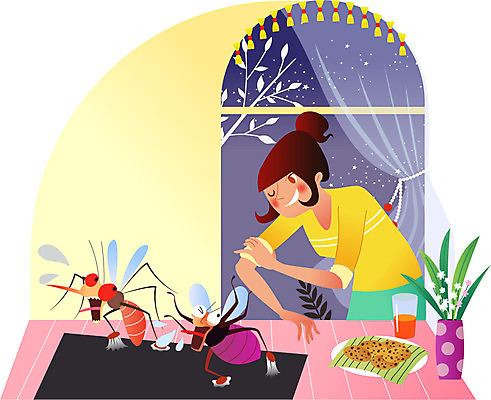 나무 접시 여자 별 음료 일러스트 창문 탁자 한명 서기 상반신 성인 여름 쿠키 과자 꽃병 커튼 해충 벌레 파리_프랑스 파리_곤충 모기 국내일러스트 AI파일 자연요소 식물 1 식기 계절 꽃 가구 곤충 모션 디저트 사람 프랑스 파일형식 벡터