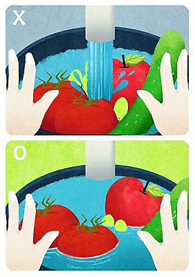 PSD 손 토마토 채소 과일 일러스트 포도 오이 신체부위 물 절약 비교 사과 수도꼭지 물절약 낭비 국내일러스트 자연요소 컨셉 사람 파일형식