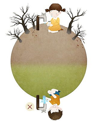 전신 PSD 나무 여자 어린이 일러스트 건조 한명 앉기 물 절약 비교 가뭄 물절약 낭비 국내일러스트 자연요소 식물 1 컨셉 모션 날씨 사람 파일형식