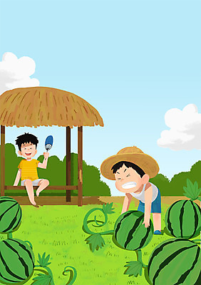 전신 PSD 남자 아들 어린이 일러스트 가족 여름음식 수박 서기 웃음 앉기 성인 두명 여름 여름휴가 바캉스 부채 아빠 원두막 제철음식 제철과일 국내일러스트 계절 음식 과일 관계 모션 휴가 표정 사람 제철 파일형식 여름_계절