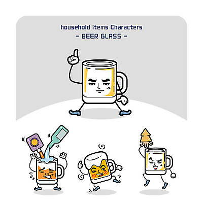 캐릭터 술잔 일러스트 주방용품 맥주 사람없음 만취 오징어 맥주잔 양주 소주 사물캐릭터 폭탄주 일러캐릭터 AI파일 생활용품 잔 연체동물 주류 수중동물 술취함 파일형식 벡터