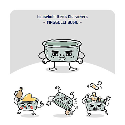 캐릭터 그릇 일러스트 주방용품 담배 사람없음 사발 만취 재떨이 막걸리 혹 찌그러짐 사물캐릭터 일러캐릭터 AI파일 식기 생활용품 컨셉 주류 사기그릇 술취함 파일형식 벡터