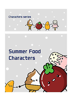 캐릭터 일러스트 아이스크림 디저트 여름음식 사람없음 세트 다양 음식캐릭터 망고 소프트아이스크림 막대아이스크림 망고스틴 디저트캐릭터 일러캐릭터 AI파일 음식 다수 과일 열대과일 파일형식 벡터 여름_계절