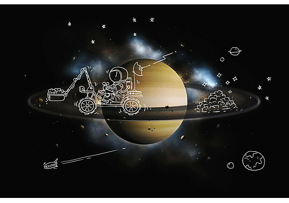 전신 편집이미지 별 지구 한명 성인 우주 행성 발굴 우주선 토성 이미지편집 AI파일 자연요소 1 사람 파일형식 벡터