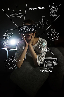 편집이미지 여자 지폐 돈 한명 앉기 상반신 20대 성인 앞모습 소파 동전 어둠 놀람 돈자루 대표적 순금 가상현실 성인여자한명만 오큘러스 VR기기 이미지편집 AI파일 1 감정 뷰포인트 의자 모션 표정 사람 청년 기계 재산 여자한명만 성인여자만 파일형식 벡터