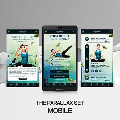 PSD 템플릿 여자 웹템플릿 요가 모바일 나뭇잎 건강 20대 성인 세명 스마트폰 운동 뷰티 한국인 모바일템플릿 모바일웹 성인여자만 패럴렉스 이미지템플릿 웰빙 잎 사람 동양인 청년 핸드폰 스마트기기 여자만 성인만 파일형식