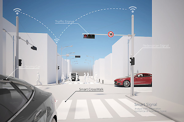 주간 PSD 편집 편집이미지 도로 교통 자동차 사람모양 여러명 건물 3D 도시 횡단보도 신호등 스마트 디지털합성 신호 합성 와이파이 제어 편집3D 자연요소 모양 건축물 길 육상교통 다수 컨셉 교통시설 사람 보행로 무선인터넷 파일형식
