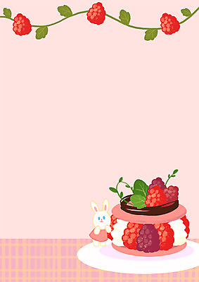 PSD 일러스트 나뭇잎 디저트 프레임 사람없음 토끼 마카롱 프레임일러스트 국내일러스트 음식 잎 포유류 반려동물 파일형식