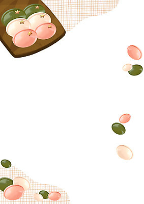 PSD 접시 일러스트 디저트 프레임 사람없음 송편 오색송편 프레임일러스트 국내일러스트 식기 음식 떡 파일형식