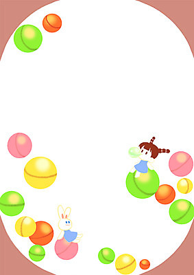 전신 PSD 여자 어린이 일러스트 디저트 프레임 한명 토끼 껌 프레임일러스트 국내일러스트 1 음식 포유류 사람 반려동물 파일형식