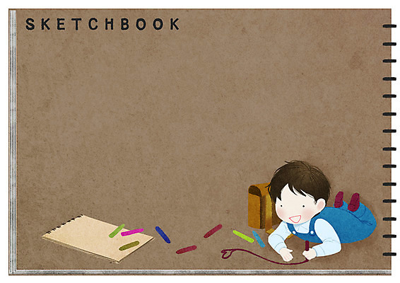 전신 PSD 남자 어린이 엎드리기 가방 일러스트 프레임 한명 그리기 스케치북 그림 크레파스 프레임일러스트 방과후 국내일러스트 1 잡화 교육 모션 학용품 사람 파일형식