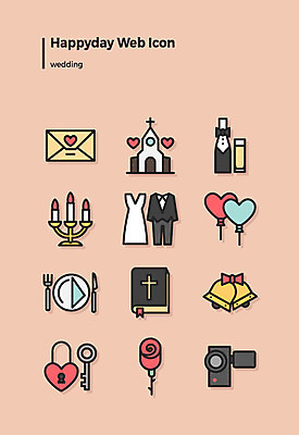 아이콘 웨딩드레스 결혼 촛불 정장 턱시도 사람없음 세트 장미 교회 카메라 성경 식사 종 하트 샴페인 맹세 청첩장 웹아이콘 풍선 2D아이콘 AI파일 모양 드레스 옷 꽃 초 종교용품 종교건축 카드_감사 주류 이벤트 건물 전자제품 결심 파일형식 벡터